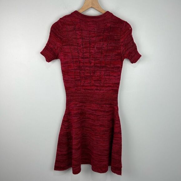 Anthropologie Nick & Mo Red Sweater Dress with Buttons S NWT - Picture 5 of 7